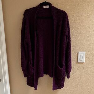 Cozy Women's Cardigan in Rich Purple